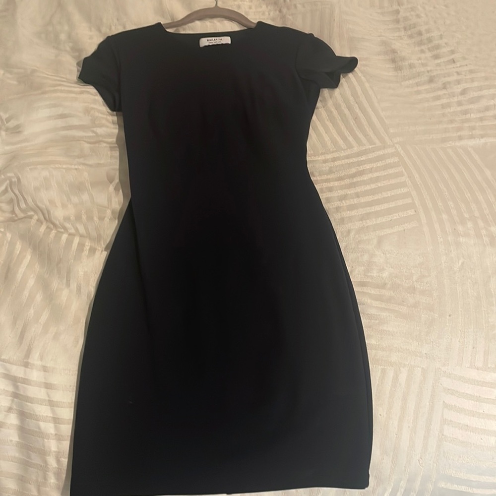 Navy cut out mini dress